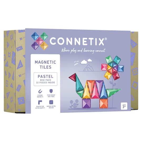 Connetix® Pastel Magnetic Tiles Mini Pack, 32ct.